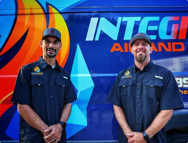 Brandon Granger and Brendan Cook, co-owners of Integrity Air and heat